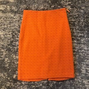 Ann Taylor orange skirt